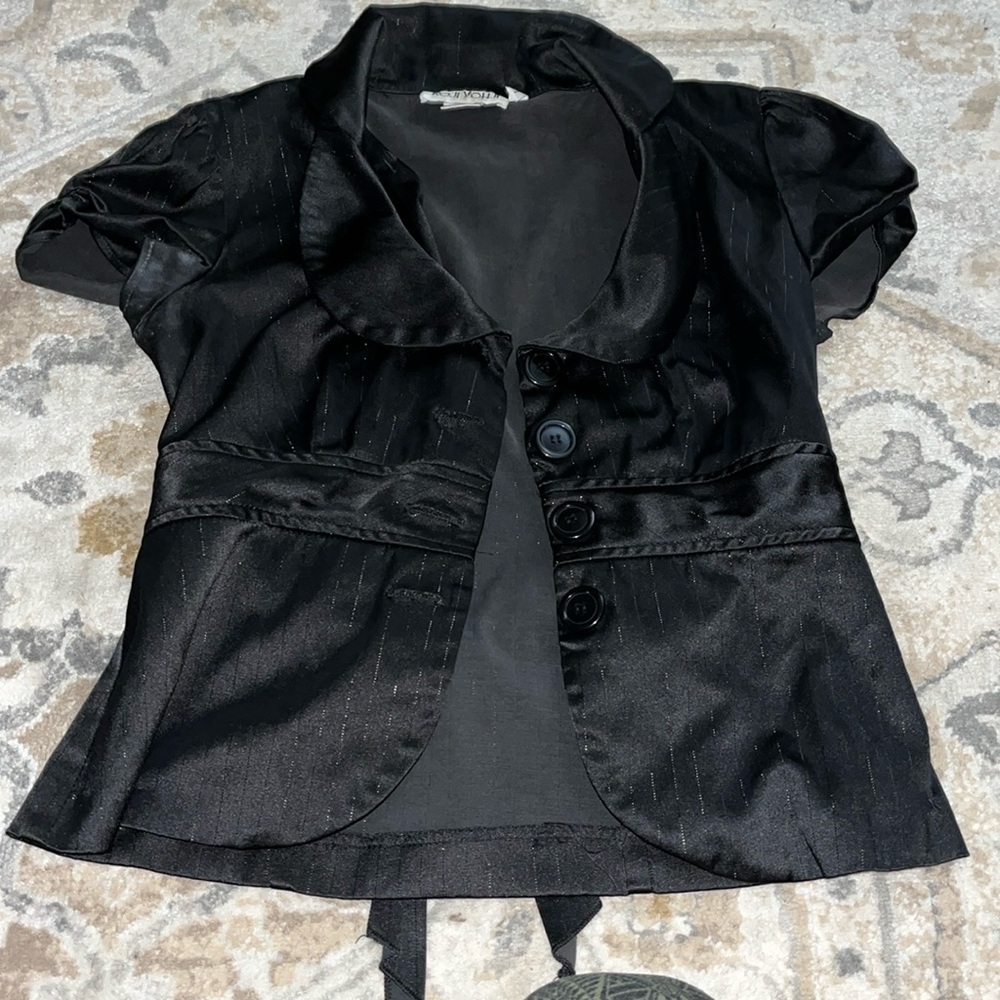 Size 1 Black Blouse